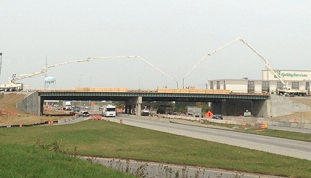 Eastgate Blvd US 32 in Cincinnati, OH Bridge Construction